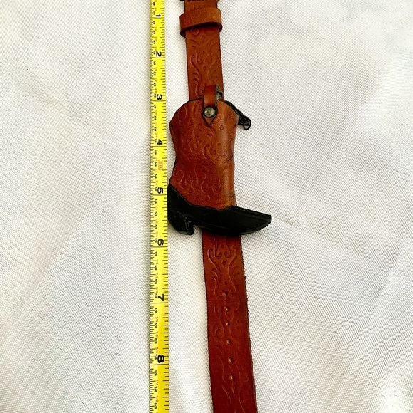 Ladies Watch - Embossed Brown Leather Boot w/ Hidden Watch Vintage - Never Used